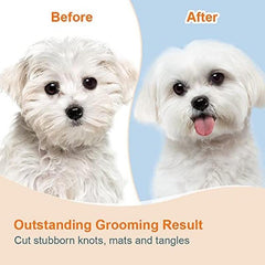 Pet Dog & Cat Double-Sided Shedding & Dematting Grooming Brush