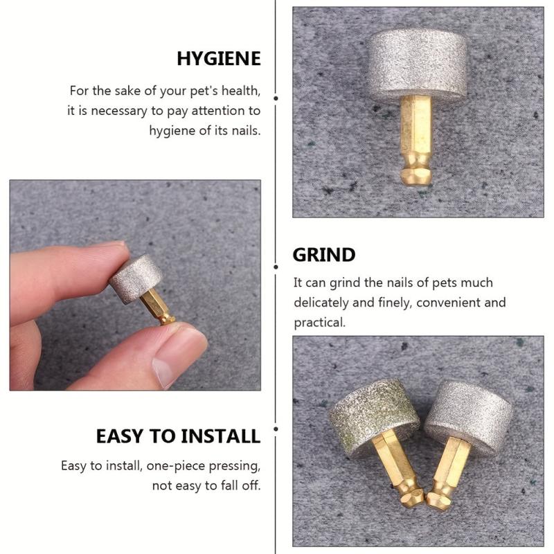 5pcs Dog Nail Grinder Replacement Head Painless Grooming for Dogs & Cats