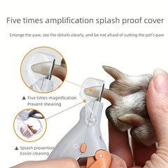 Pet Nail Grinder with LED Light for Dog and Cat Paws Grooming