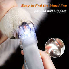 Pet Nail Grinder with LED Light for Dog and Cat Paws Grooming