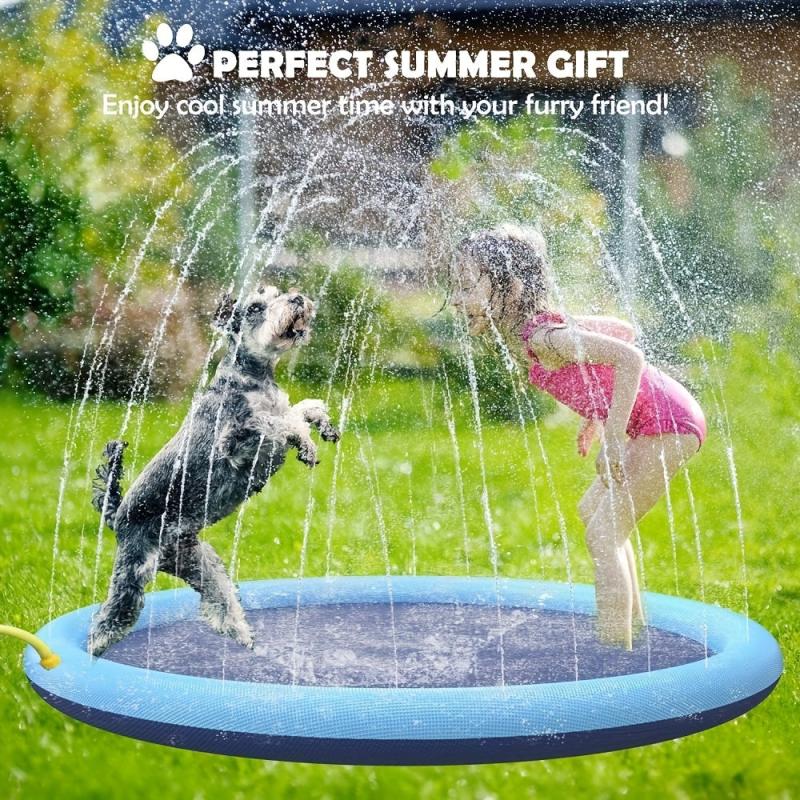 Foldable Pet Spray Pad Dog Bath Pool Durable Bathing Tub
