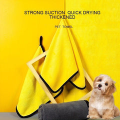 Absorbent Pet Towels Soft Coral Fleece Bath Towel for Cats and Dogs
