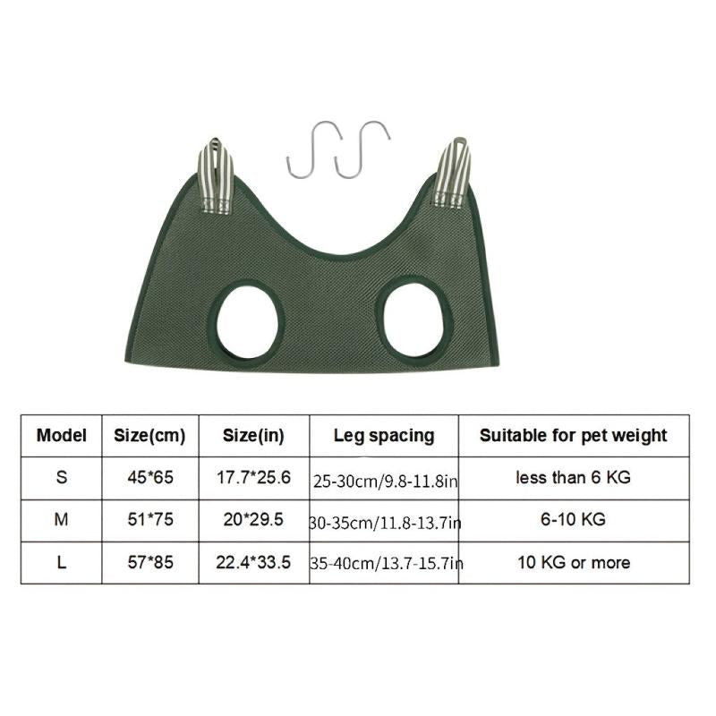 Pet Grooming Hammock Harness for Dogs and Cats