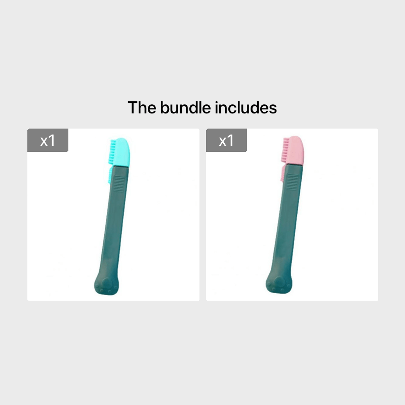 Silicone Cat Mucus Brush and Eye Cleaning Tweezers for Dogs and Cats