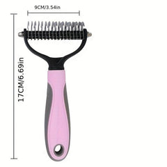 Double Sided Slicker Pet Brush Shedding Dematting Dog Comb