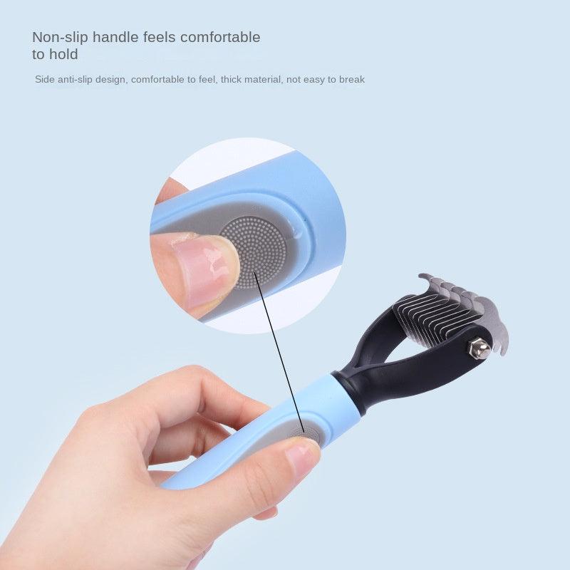 Double Sided Slicker Pet Brush Shedding Dematting Dog Comb