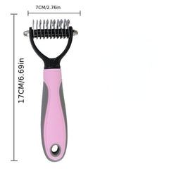 Double Sided Slicker Pet Brush Shedding Dematting Dog Comb