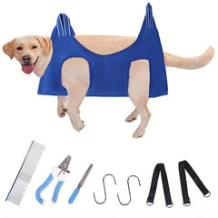 8Pcs Set Pet Hammock for Grooming Cats and Dogs