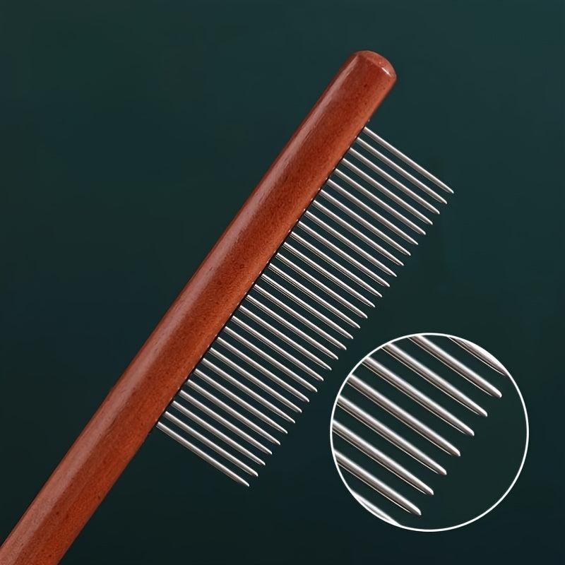 3pcs Pet Grooming Comb Cats Rubber Handle Removing Matted Fur