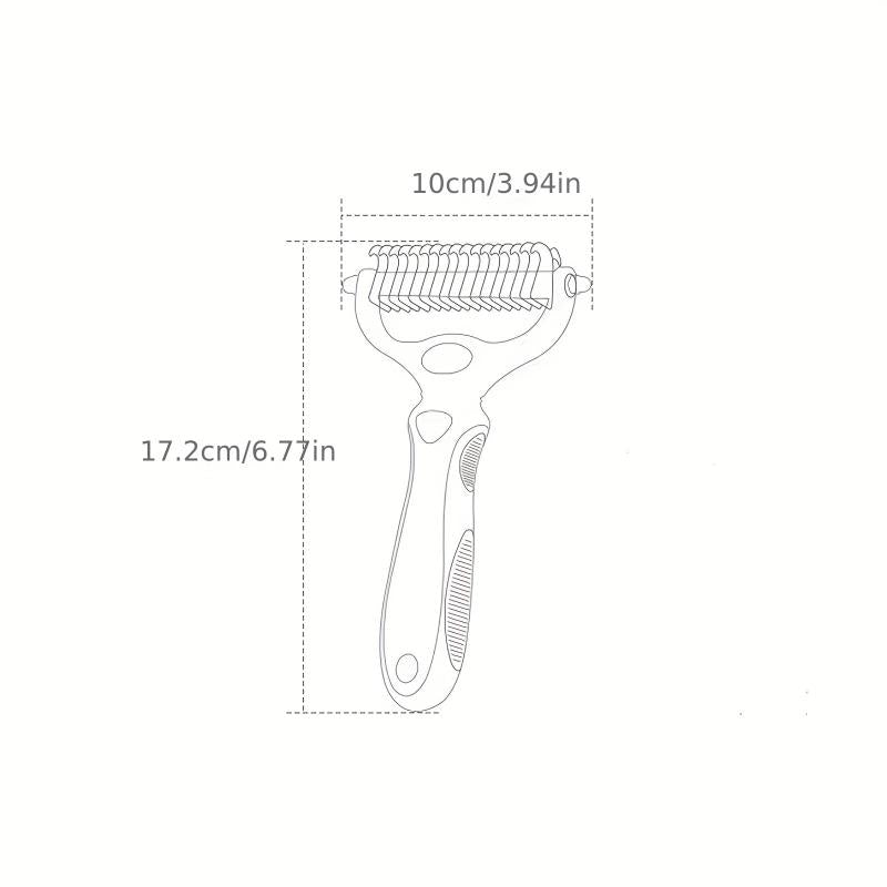 Double Sided Pet Grooming Brush Undercoat Rake for Dogs and Cats
