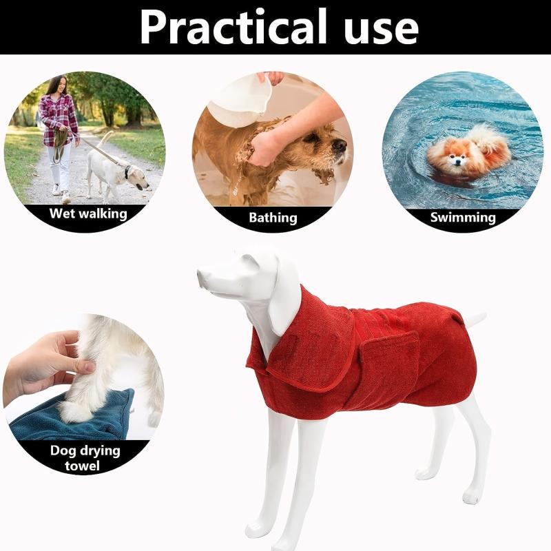 Microfiber Double Layer Pet Hooded Bath Towel