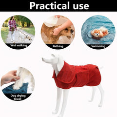 Microfiber Double Layer Pet Hooded Bath Towel