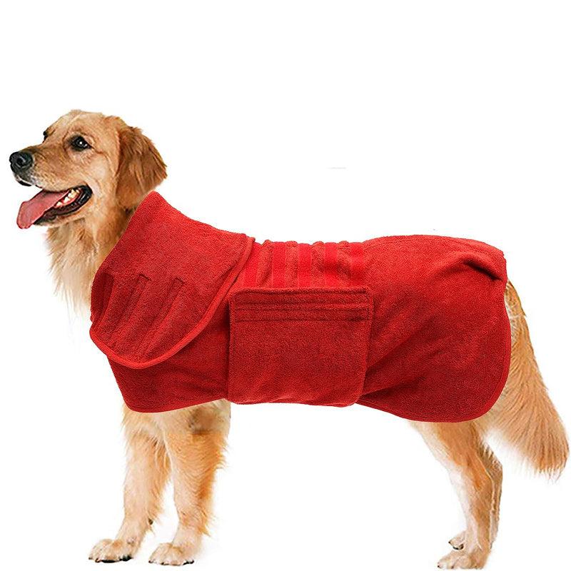 Microfiber Double Layer Pet Hooded Bath Towel