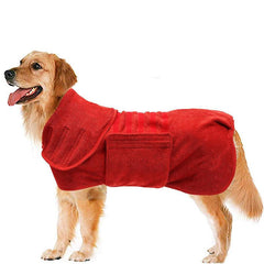 Microfiber Double Layer Pet Hooded Bath Towel