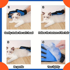 2pcs Cat Hair Removal Gloves - Pet Grooming Gloves