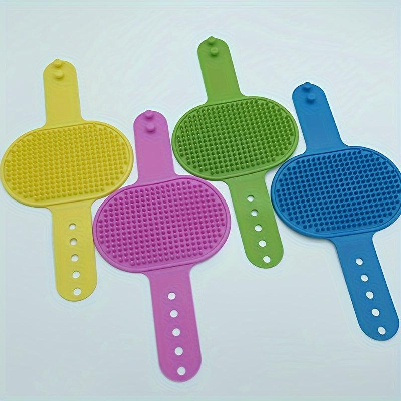 Silicone Pet Shampoo Brush for Dog & Cat Grooming