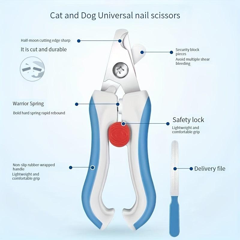 Large Size Stainless Steel Pet Nail Grinder Clipper Set