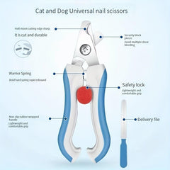 Large Size Stainless Steel Pet Nail Grinder Clipper Set
