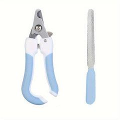 Pet Nail Clipper & File Set Stainless Steel Dog Cat Grooming Tool