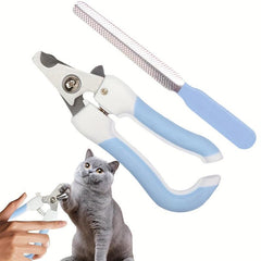 Pet Nail Clipper & File Set Stainless Steel Dog Cat Grooming Tool