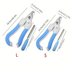 Pet Nail Clipper & File Set Stainless Steel Dog Cat Grooming Tool