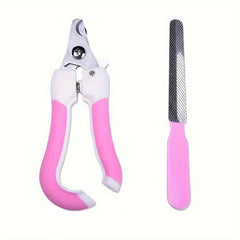 Pet Nail Clipper & File Set Stainless Steel Dog Cat Grooming Tool
