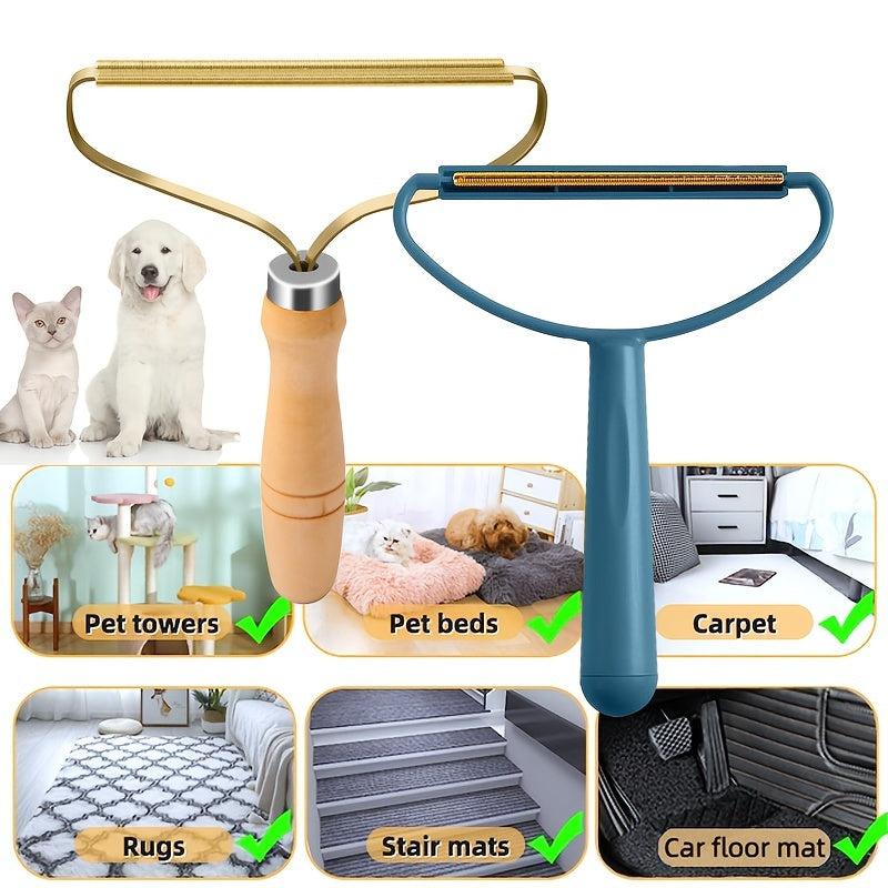 2PCS Portable Lint Remover Pet Hair Remover Brush Carpet Wool Clothes Lint
