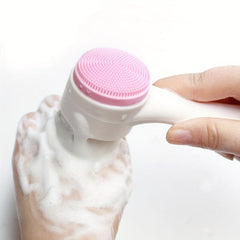 1pc Pet Manual Silicone Paw Cleansing Massage Brush Double Side Dog Cleanser