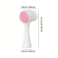 1pc Pet Manual Silicone Paw Cleansing Massage Brush Double Side Dog Cleanser