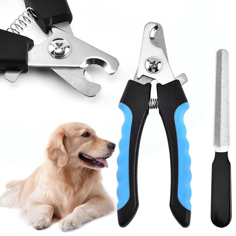 Stainless Steel Cat Nail Scissor & File Set for Pet Paws Grooming