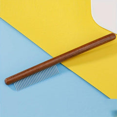 Wooden Pet Grooming Comb for Cat Dog Hair Removal Flea Control