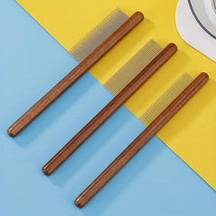 Wooden Pet Grooming Comb for Cat Dog Hair Removal Flea Control