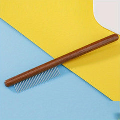 Wooden Pet Grooming Comb for Cat Dog Hair Removal Flea Control