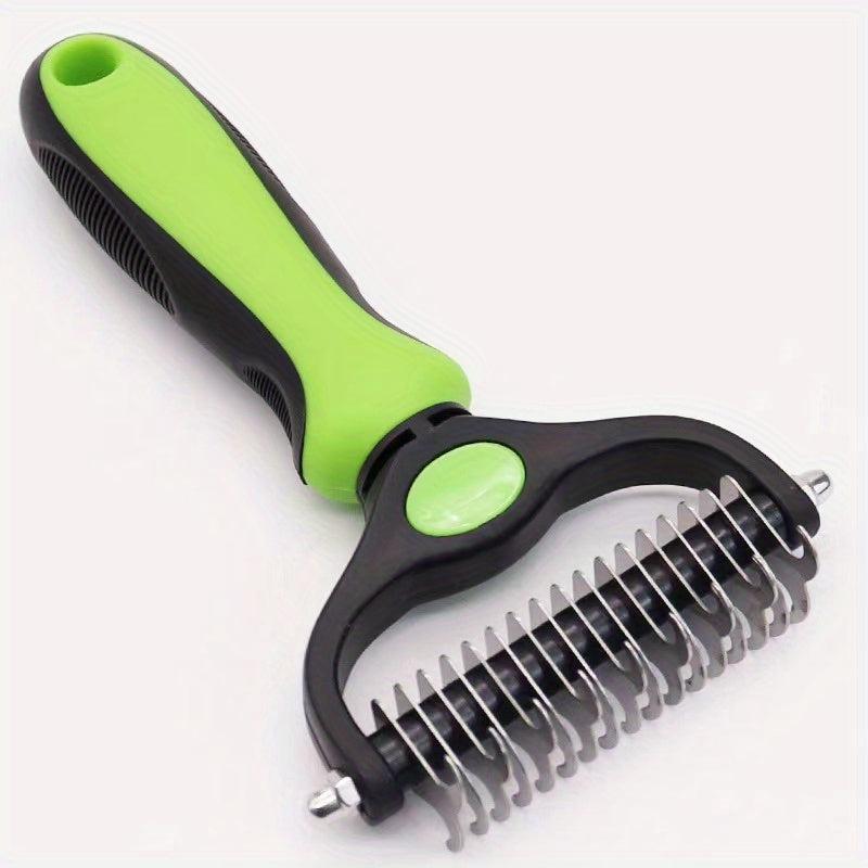 Double Sided Slicker Pet Brush Shedding Dematting Stainless Steel Dog Comb