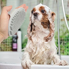 Soothing Dog Bath Brush for Short Hair Shedding