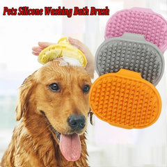 Soothing Dog Bath Brush for Short Hair Shedding