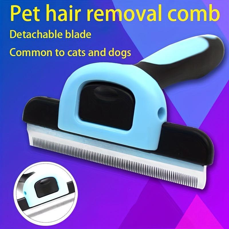 Detachable Stainless Pet Grooming Comb - Remove Pet Hair
