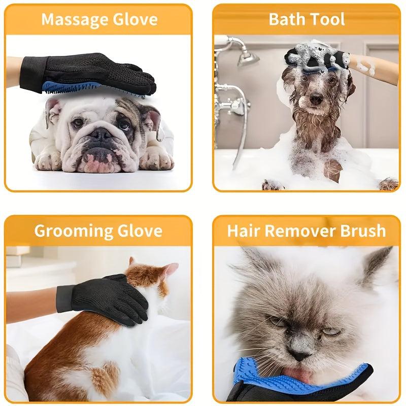 Dog Hair Removal Glove Undercoat Slicker Brush
