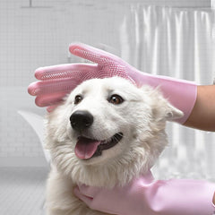Heat Resistant Pet Grooming Gloves with Five Finger Design