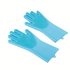 Heat Resistant Pet Grooming Gloves with Five Finger Design