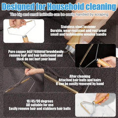 3pcs Portable Reusable Pet Hair Remover for Cats and Dogs