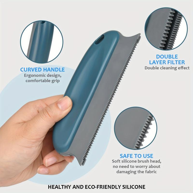 3pcs Portable Reusable Pet Hair Remover for Cats and Dogs