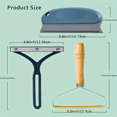 3pcs Portable Reusable Pet Hair Remover for Cats and Dogs