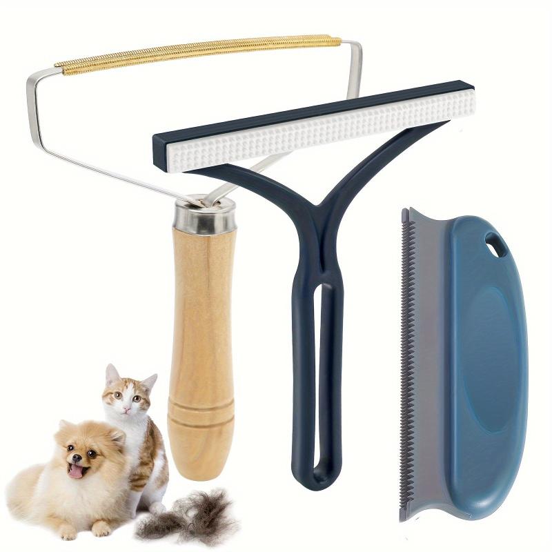 3pcs Portable Reusable Pet Hair Remover for Cats and Dogs