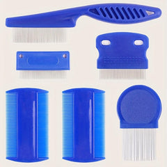 6pcs Pet Lice Remover Comb Set for Dogs and Cats Grooming
