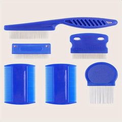 6pcs Pet Lice Remover Comb Set for Dogs and Cats Grooming