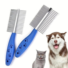 Stainless Steel Pet Grooming Comb Massage Brush