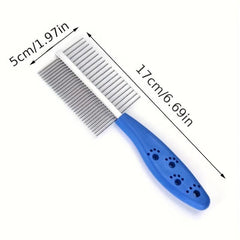 Stainless Steel Pet Grooming Comb Massage Brush