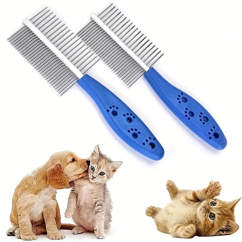 Stainless Steel Pet Grooming Comb Massage Brush