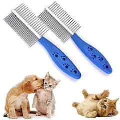 Stainless Steel Pet Grooming Comb Massage Brush